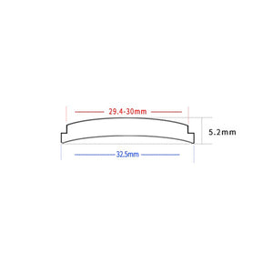 Groove Edge Double Domed Sapphire Crystal for Seiko Vintage Tuna / Modern Tuna (No AR Coating)