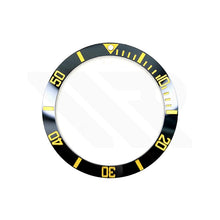 Load image into Gallery viewer, Sub Ceramic Sloped Bezel Insert For MDV-106A / MDV-107A: Black and Yellow