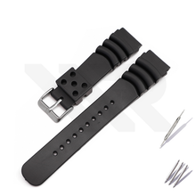 Load image into Gallery viewer, GL381 Style Rubber Strap  for SKX/SRPD - Grey (Black Buckle)