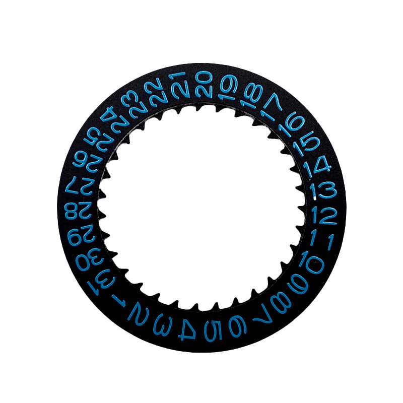 NH35 Date Disc - Black-Blue