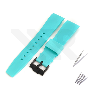 Silicon Diver Strap for SKX/SRPD - Sky Blue with Black Buckle