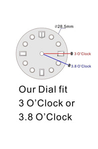 Relax Dial for Seiko Mod: Matte Black