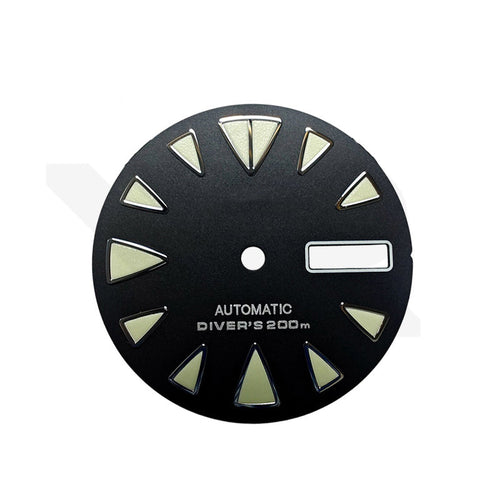 Monster Matte Black Diver Dial for Seiko Mod