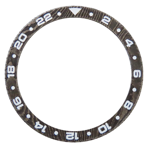 Damascus Steel Bezel Insert for SKX007 / SKX009