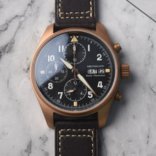 Load image into Gallery viewer, Hruodland Bronze Pilot Chronograph