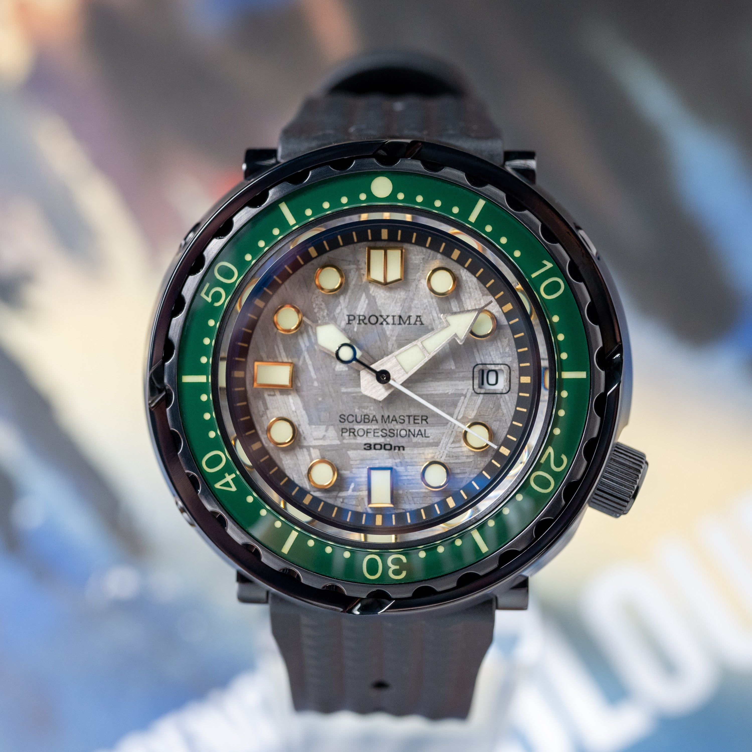 Proxima PVD Tuna Meteorite Dial Highbeat WR Watches