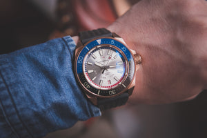 Proxima Bronze Samurai Silver Dial