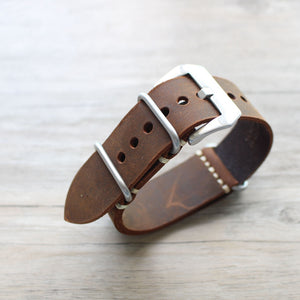 Crazy Horse Leather Nato Strap - WR Watches PLT