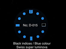 Load image into Gallery viewer, Blue Meteorite Day-date Dial for Seiko Mod