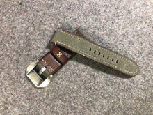 Load image into Gallery viewer, Vintage Fabric Top Leather Strap