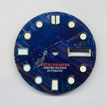 Load image into Gallery viewer, Blue Meteorite Day-date Dial for Seiko Mod