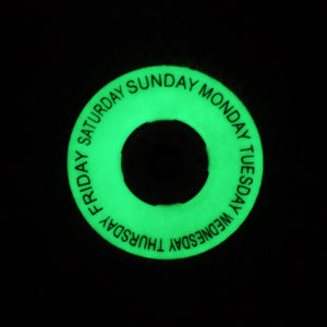 Matte Black Synthetic Gemstone Day-date Dial for Seiko Mod