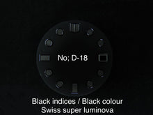 Load image into Gallery viewer, Matte Black Day-date Dial for Seiko Mod