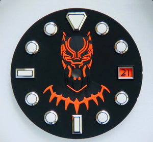 Black Panther Dial Sets for Seiko Mod (Commemorate limited edition)