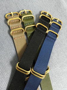 Yellow Bronze Hardware Watch Strap WR Watches - Main Image