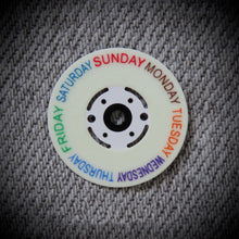 Load image into Gallery viewer, Matte Black Synthetic Gemstone Day-date Dial for Seiko Mod