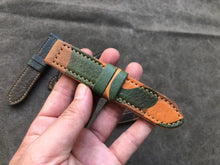 Load image into Gallery viewer, Camo Vegetable Tanned Leather Strap