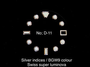Matte Black Dial for Seiko Mod