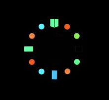Load image into Gallery viewer, Multi Color Indices Matte Black Dial for Seiko Mod