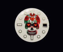 Load image into Gallery viewer, Enamel Skull Dial for Seiko Mod