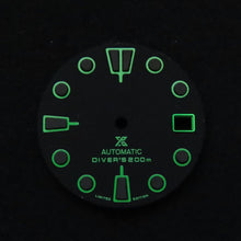 Load image into Gallery viewer, Green Matte Black Dial for Seiko Mod
