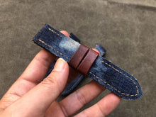 Load image into Gallery viewer, Jeans Fabric Leather Strap