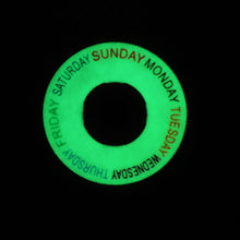 Load image into Gallery viewer, Matte Black Synthetic Gemstone Day-date Dial for Seiko Mod