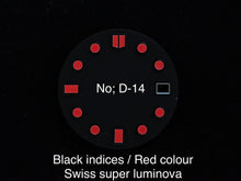 Load image into Gallery viewer, Black Meteorite Day-date Dial for Seiko Mod