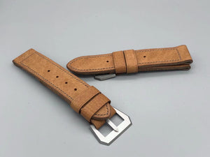 Vintage Panerai Leather Strap with Sewn In Buckle